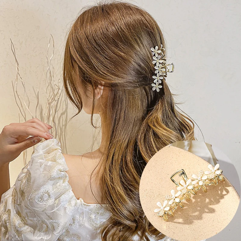 Rhinestone Metal Hair Claw - Image 6