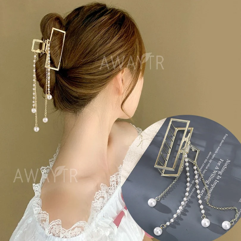 Rhinestone Metal Hair Claw - Image 8