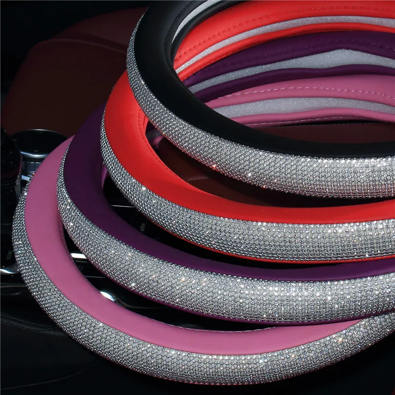 Rhinestones Steering Wheel Cover - Image 11