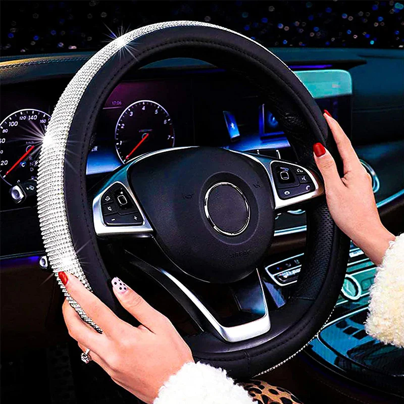 Rhinestones Steering Wheel Cover - Image 2