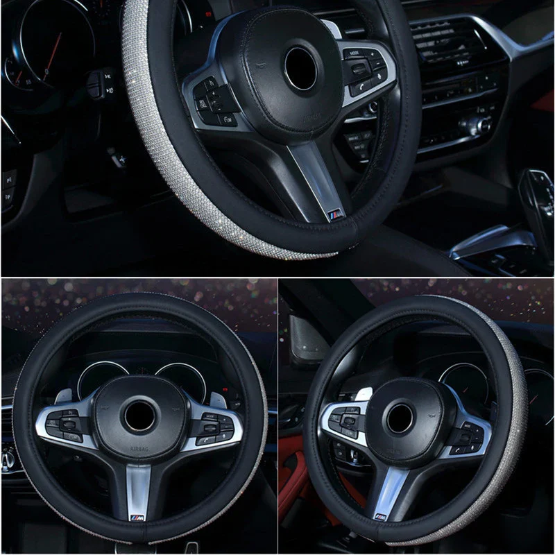 Rhinestones Steering Wheel Cover - Image 8