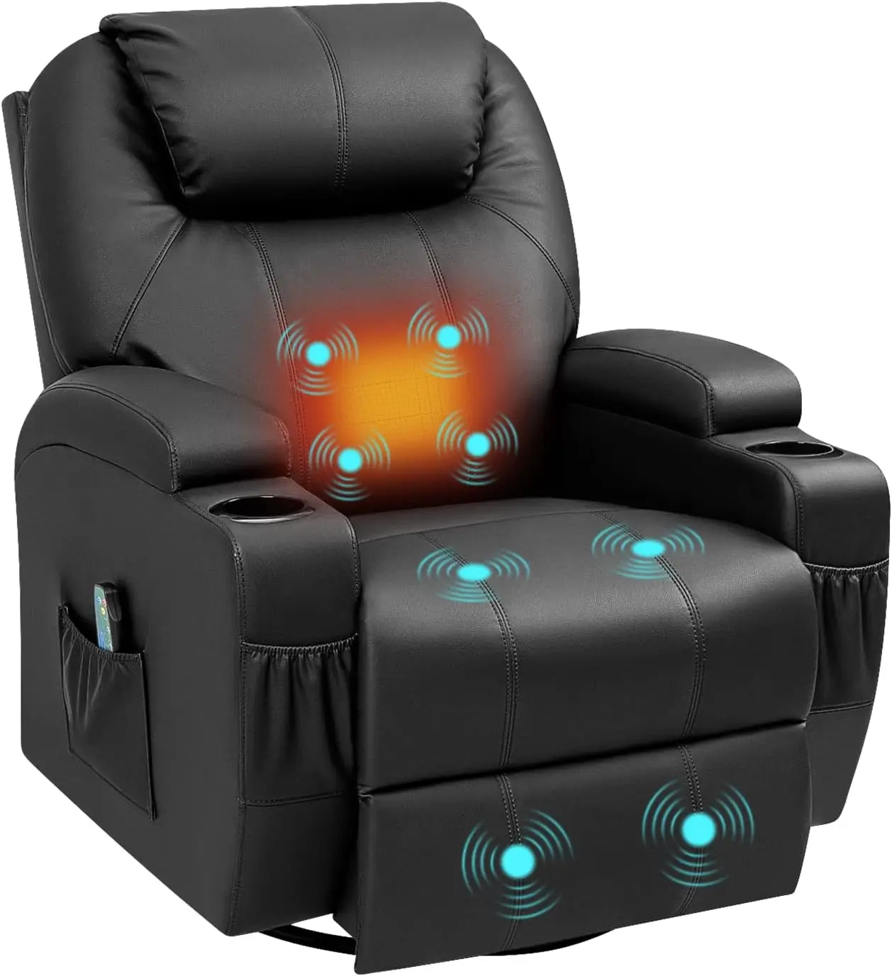 Rocking Recliner Sofa Chair with Massage and Heating - Image 8