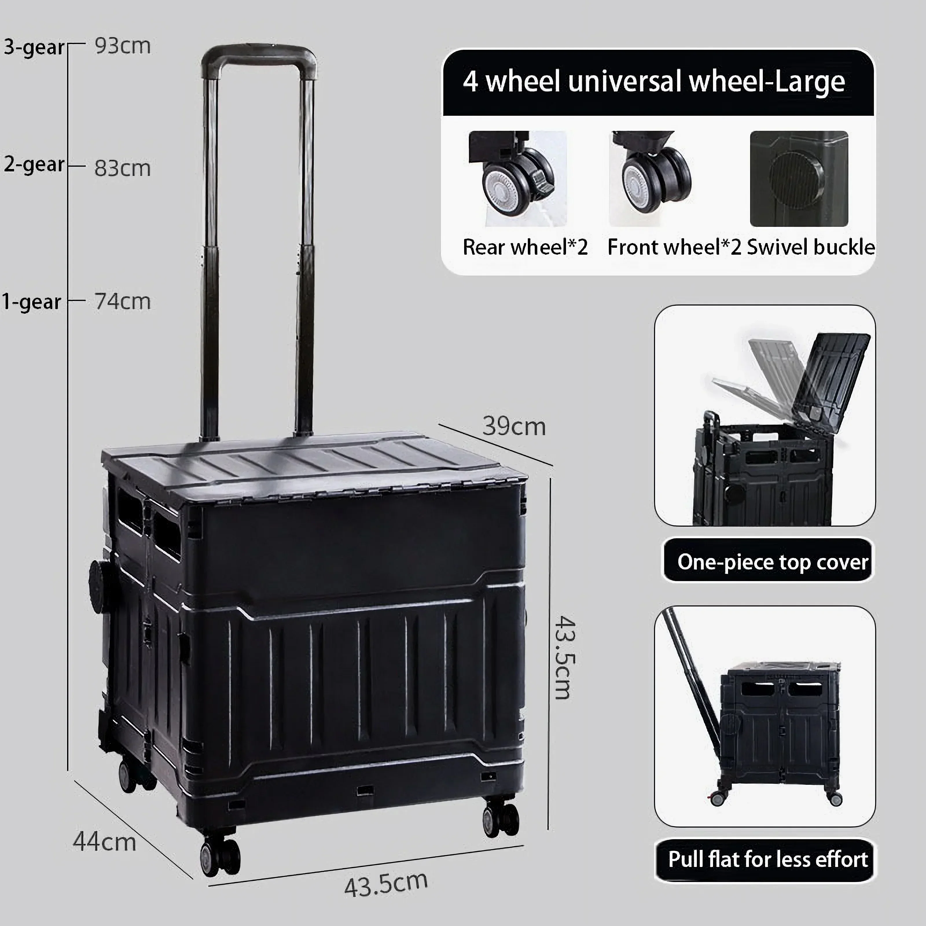 RollMax Climber Folding Shopping Cart - Image 8