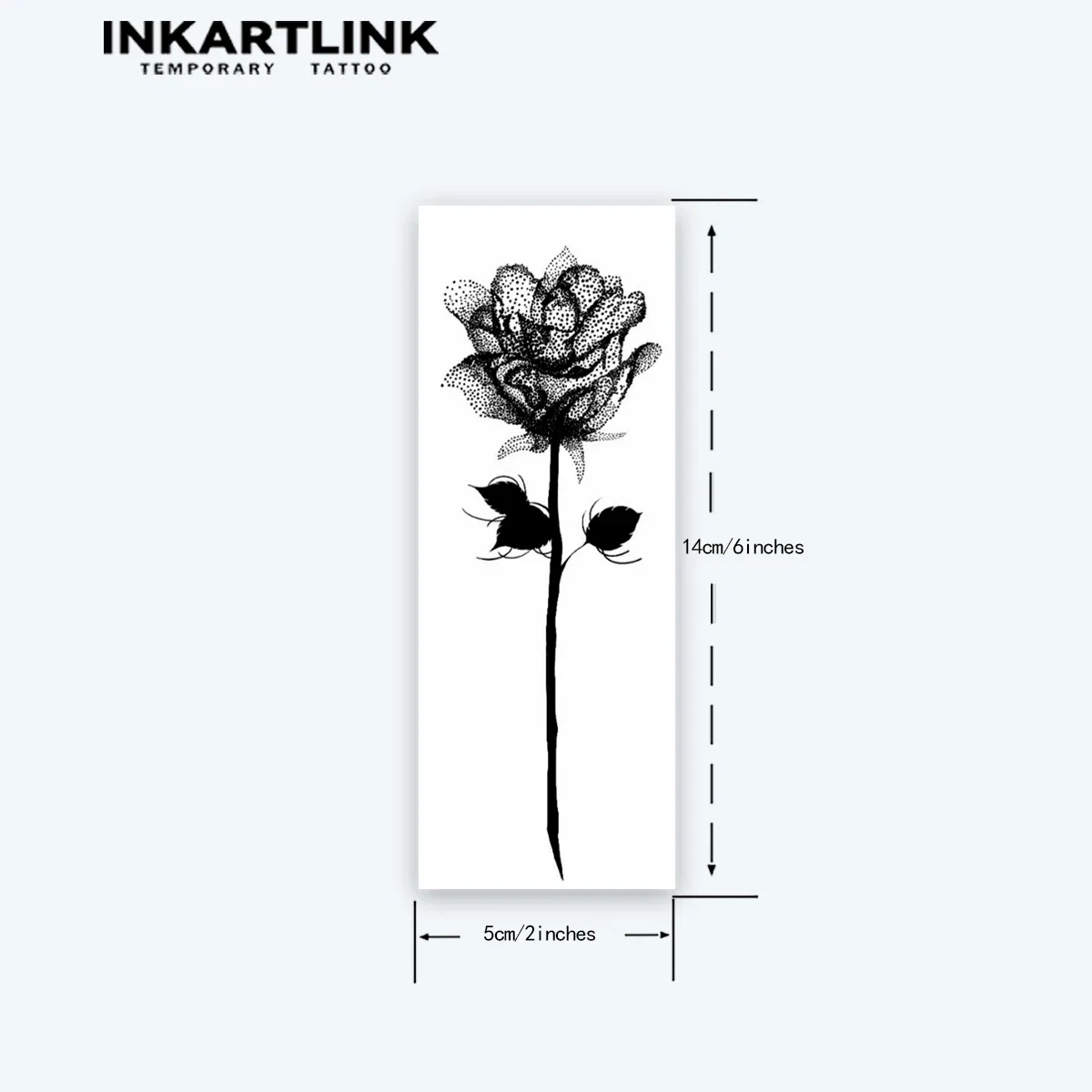 Rose Temporary Tattoo Sticker - Image 4