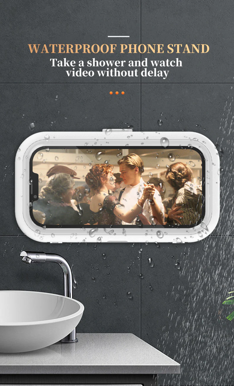 Rotatable Waterproof Shower Phone Holder - Image 10