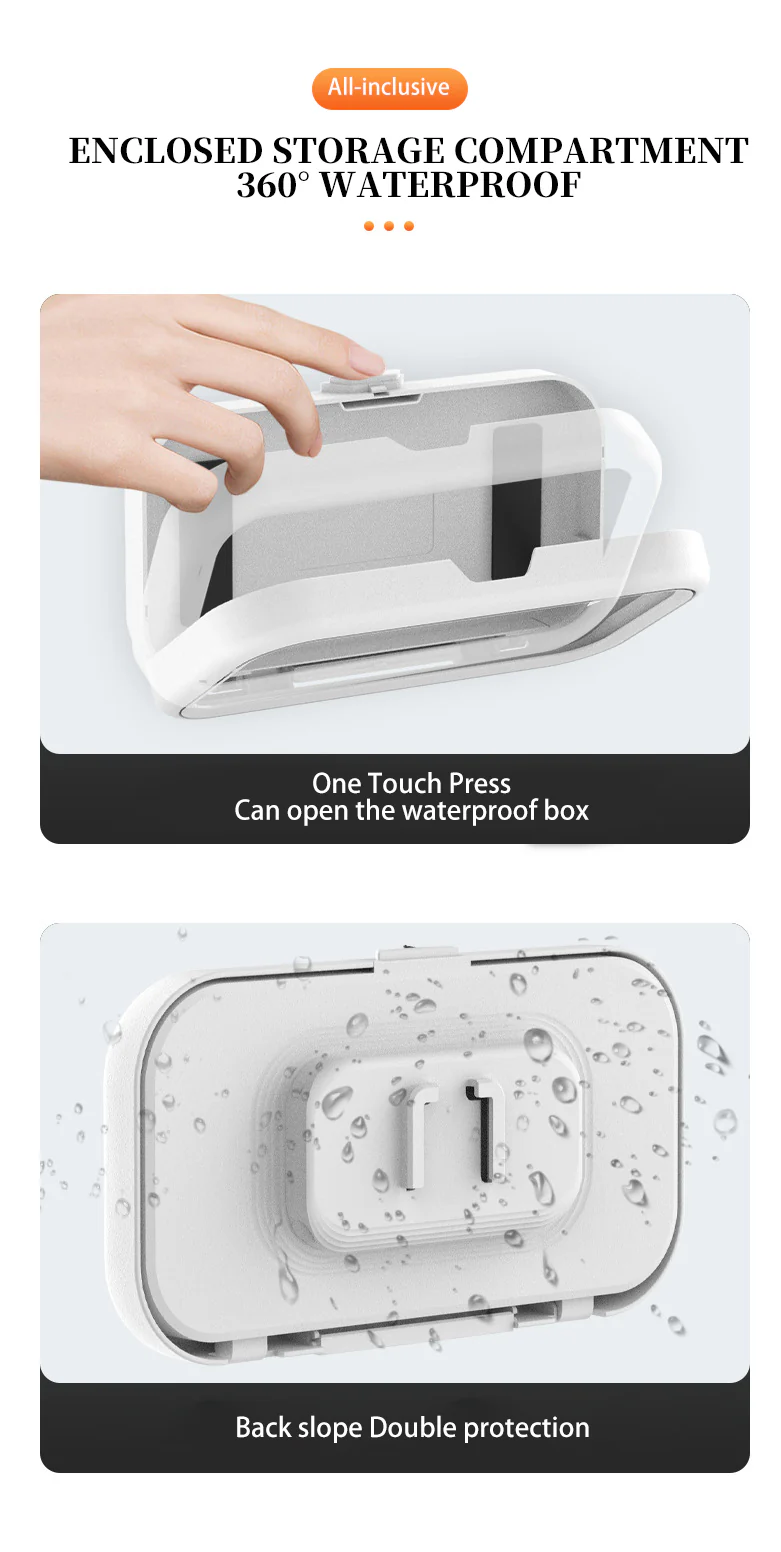 Rotatable Waterproof Shower Phone Holder - Image 13