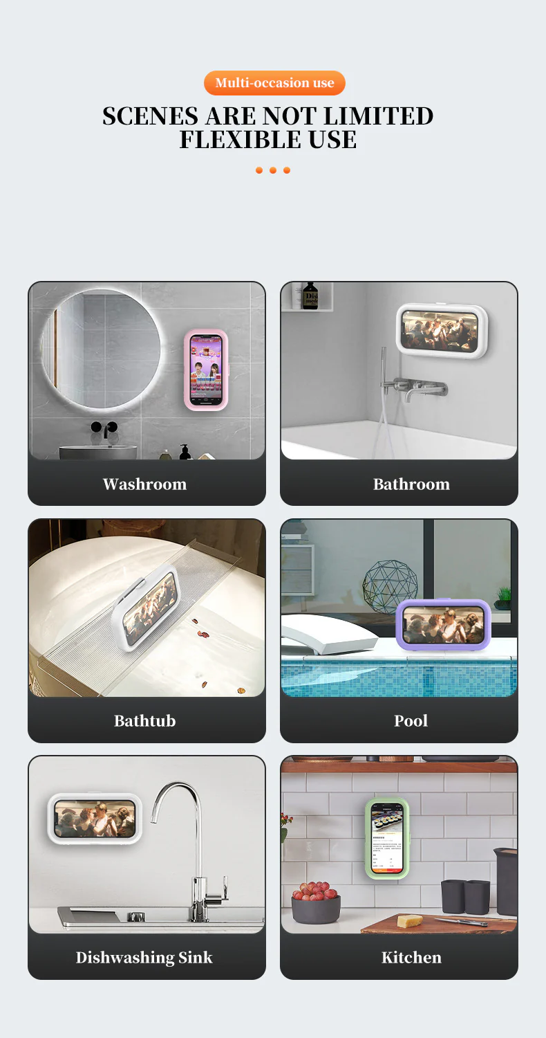 Rotatable Waterproof Shower Phone Holder - Image 20