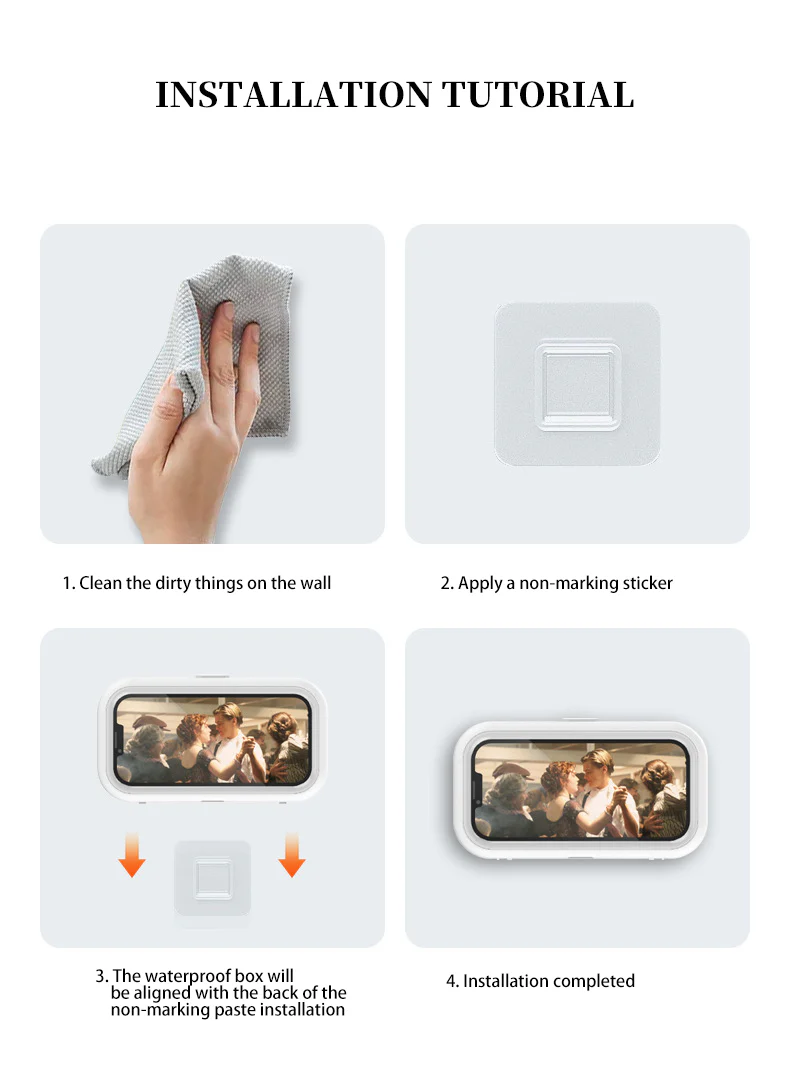 Rotatable Waterproof Shower Phone Holder - Image 21