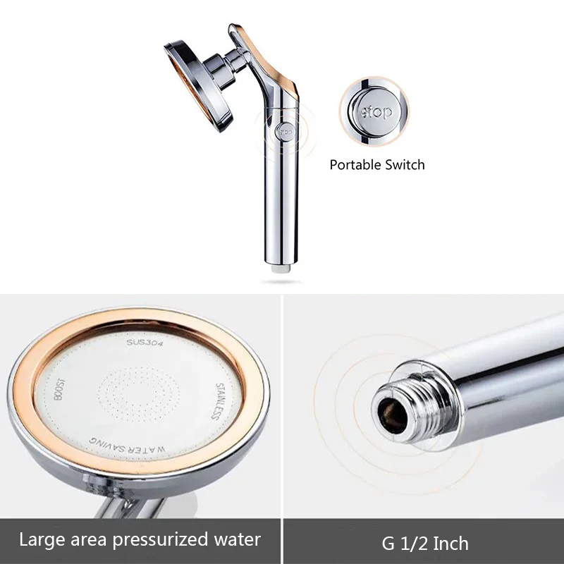 Rotating High Pressure Shower Head - Image 18