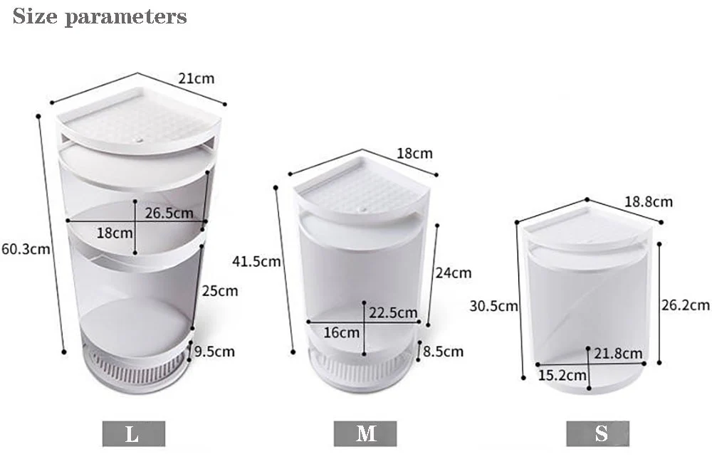 Rotating Kitchen Bathroom Storage Box - Image 21
