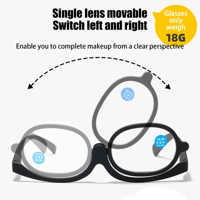 Rotating Makeup Reading Glasses - Image 2