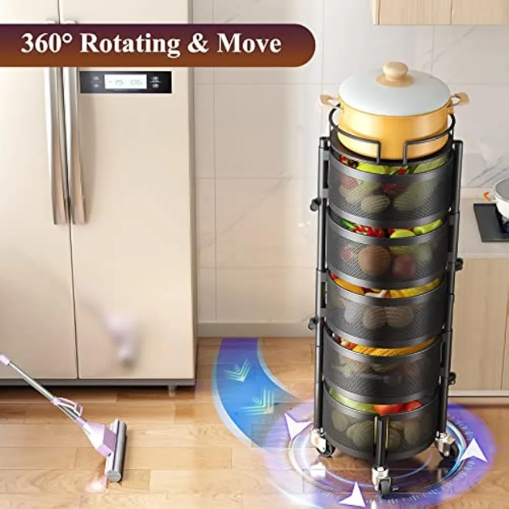 Rotating Storage Rack Trolley - Image 3