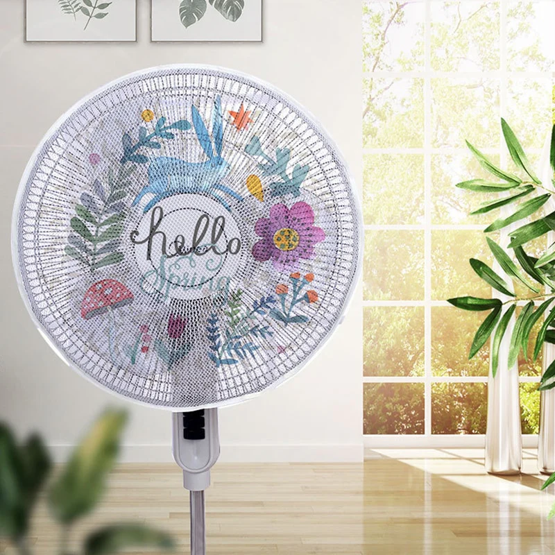 Round Dustproof Electric Fan Cover - Image 19