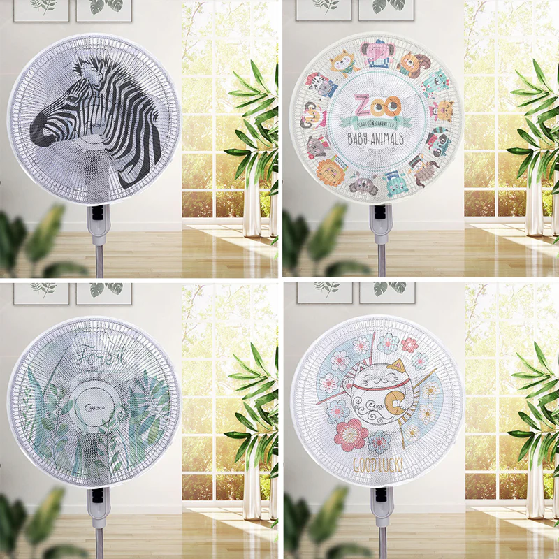 Round Dustproof Electric Fan Cover - Image 24