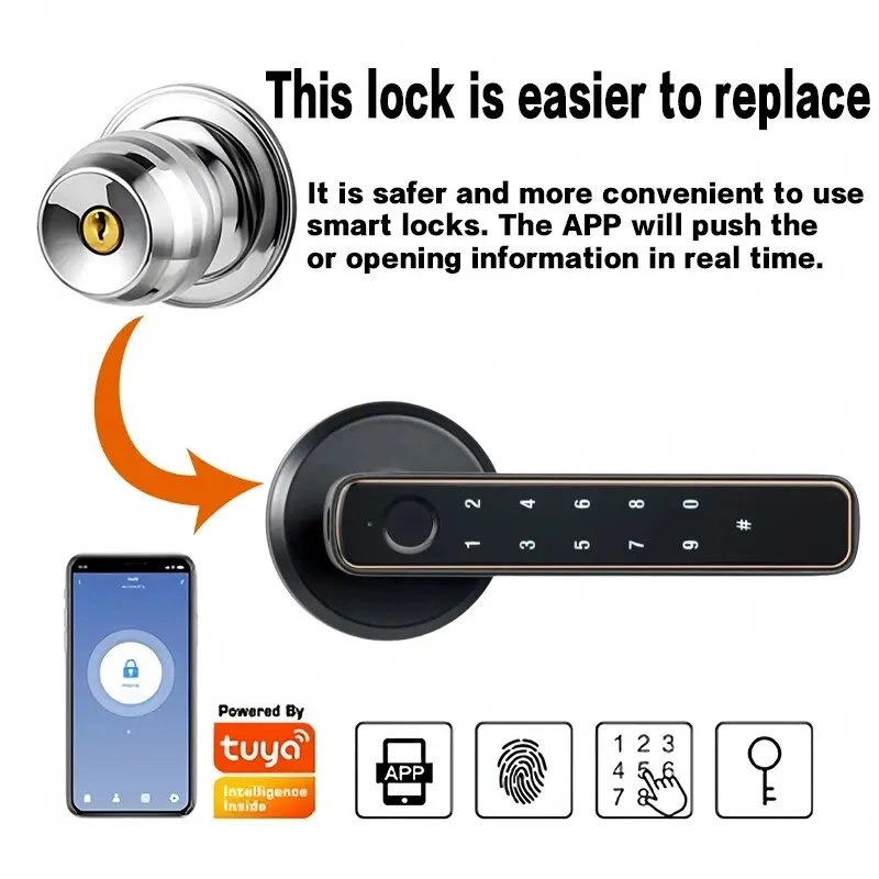 SecureTouch Bluetooth Fingerprint Door Lock - Image 5