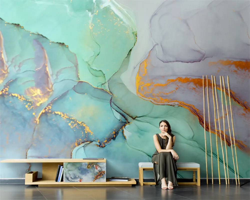 Self-Adhesive Canvas 3D Marble Wall Paper - Image 4