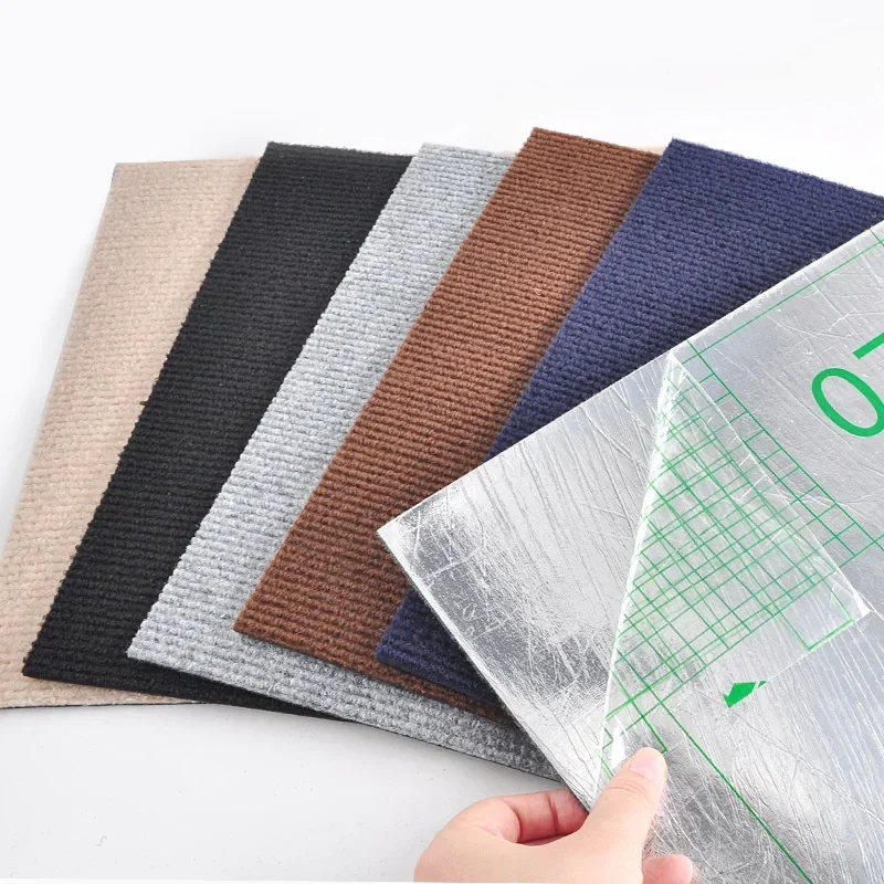 Self Adhesive Carpet Floor Tiles Sticker - Image 2