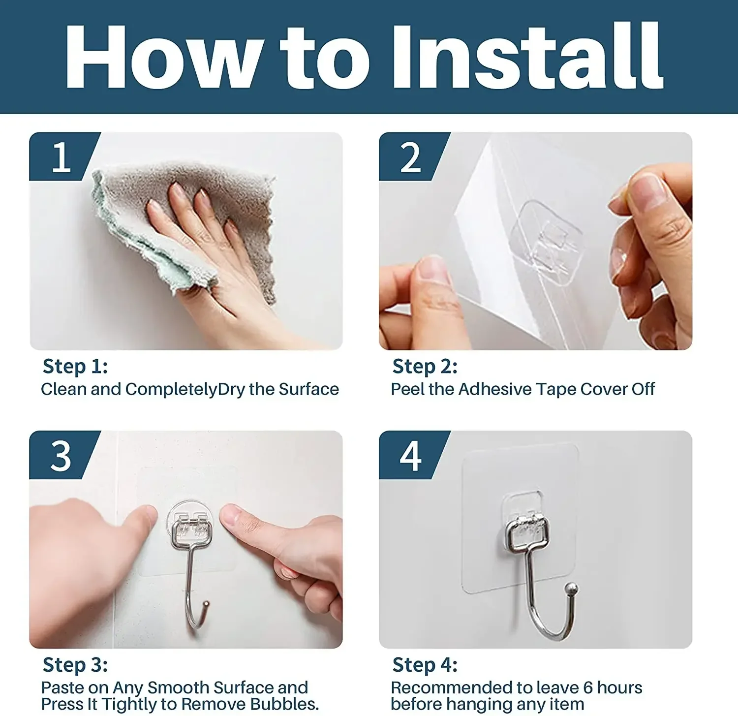 Self-Adhesive Wall Hooks - Image 6