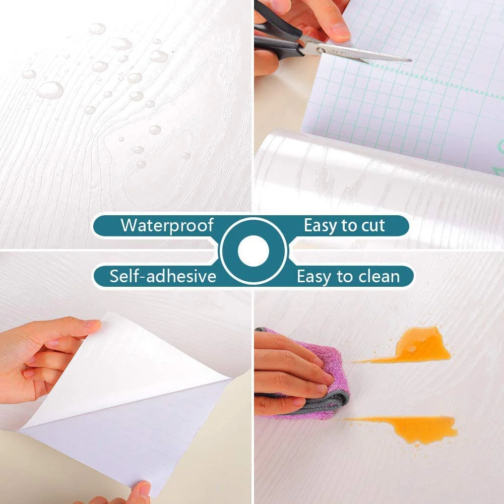 Self Adhesive Wood Wallpaper Sticker - Image 16