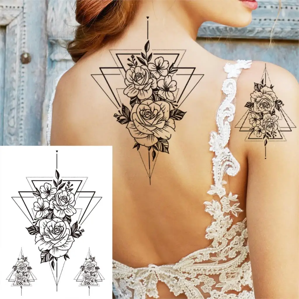 Sexy Flower Temporary Tattoos - Image 10