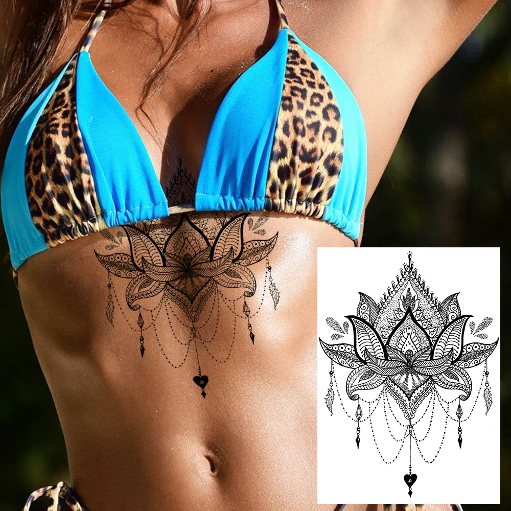 Sexy Flower Temporary Tattoos - Image 18