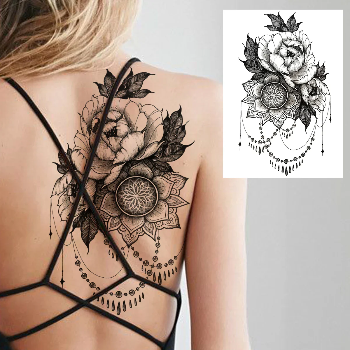 Sexy Flower Temporary Tattoos - Image 35