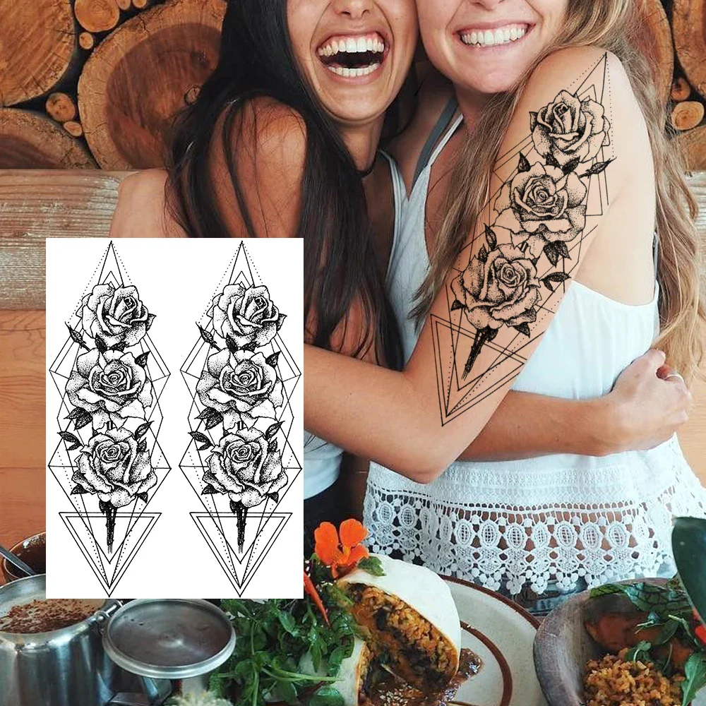 Sexy Flower Temporary Tattoos - Image 5