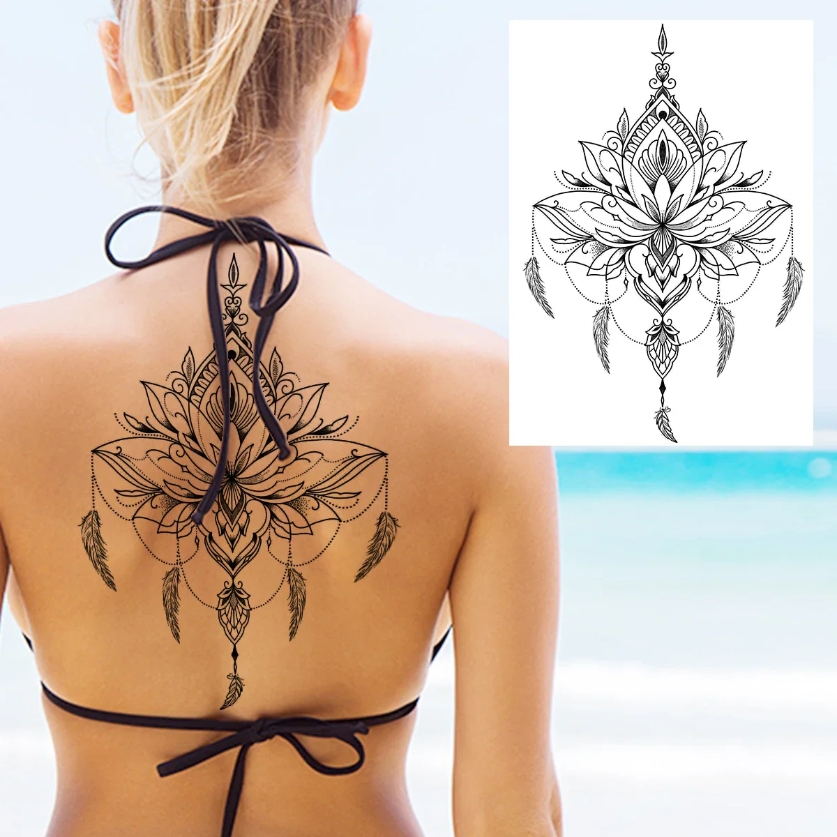 Sexy Flower Temporary Tattoos - Image 58