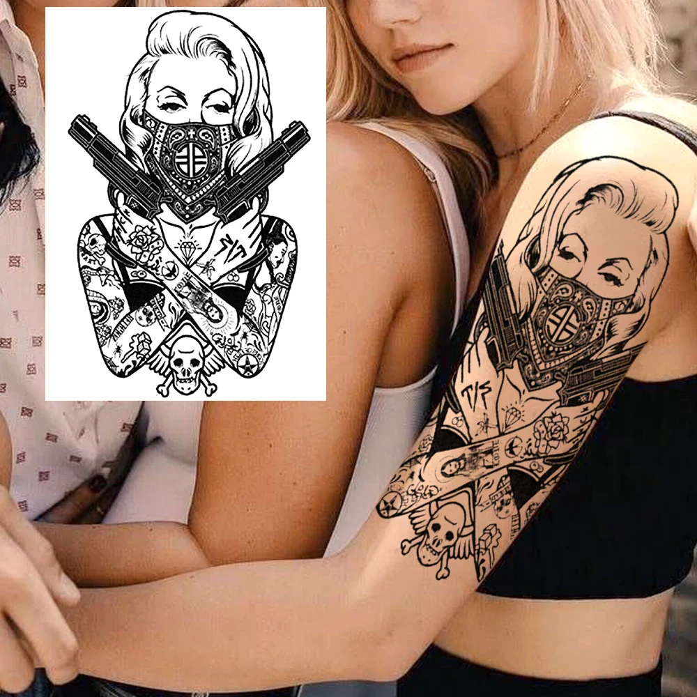 Sexy Flower Temporary Tattoos - Image 7