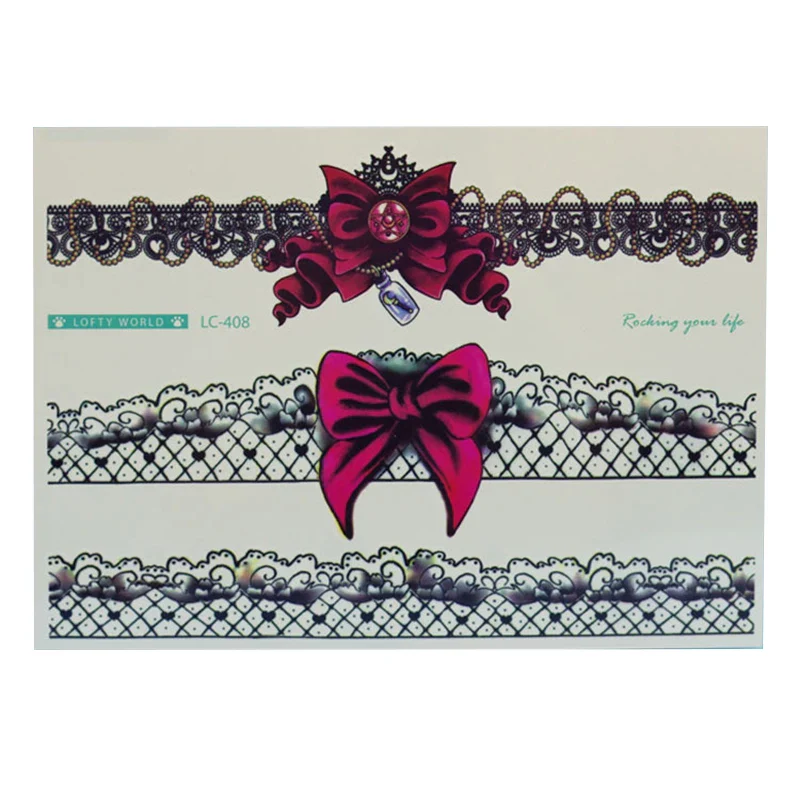 Sexy Lace Design Temporary Tattoo Stickers - Image 6