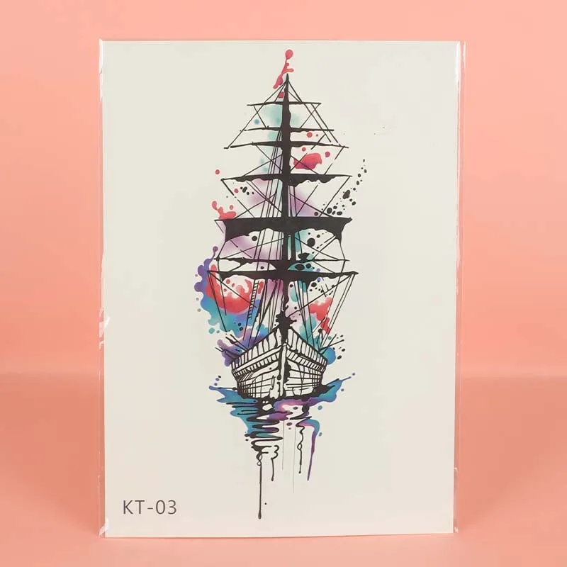 Ship Temporary Tattoo Sticker - Image 6