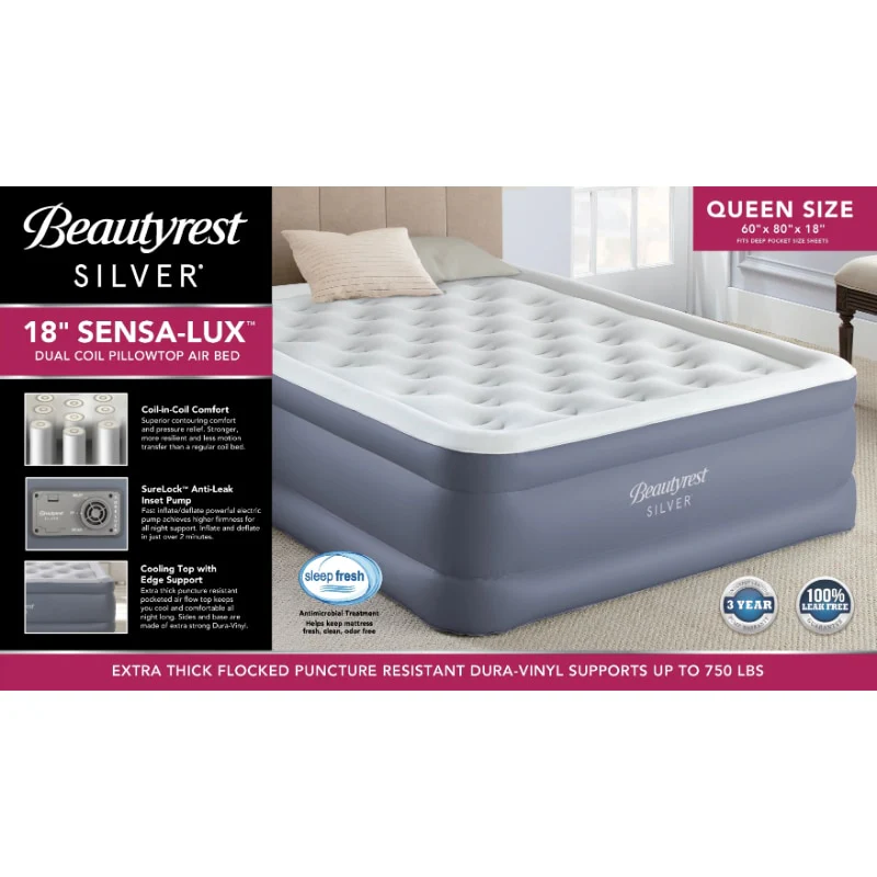 Queen Air Mattress with Built-in Pump - Image 6