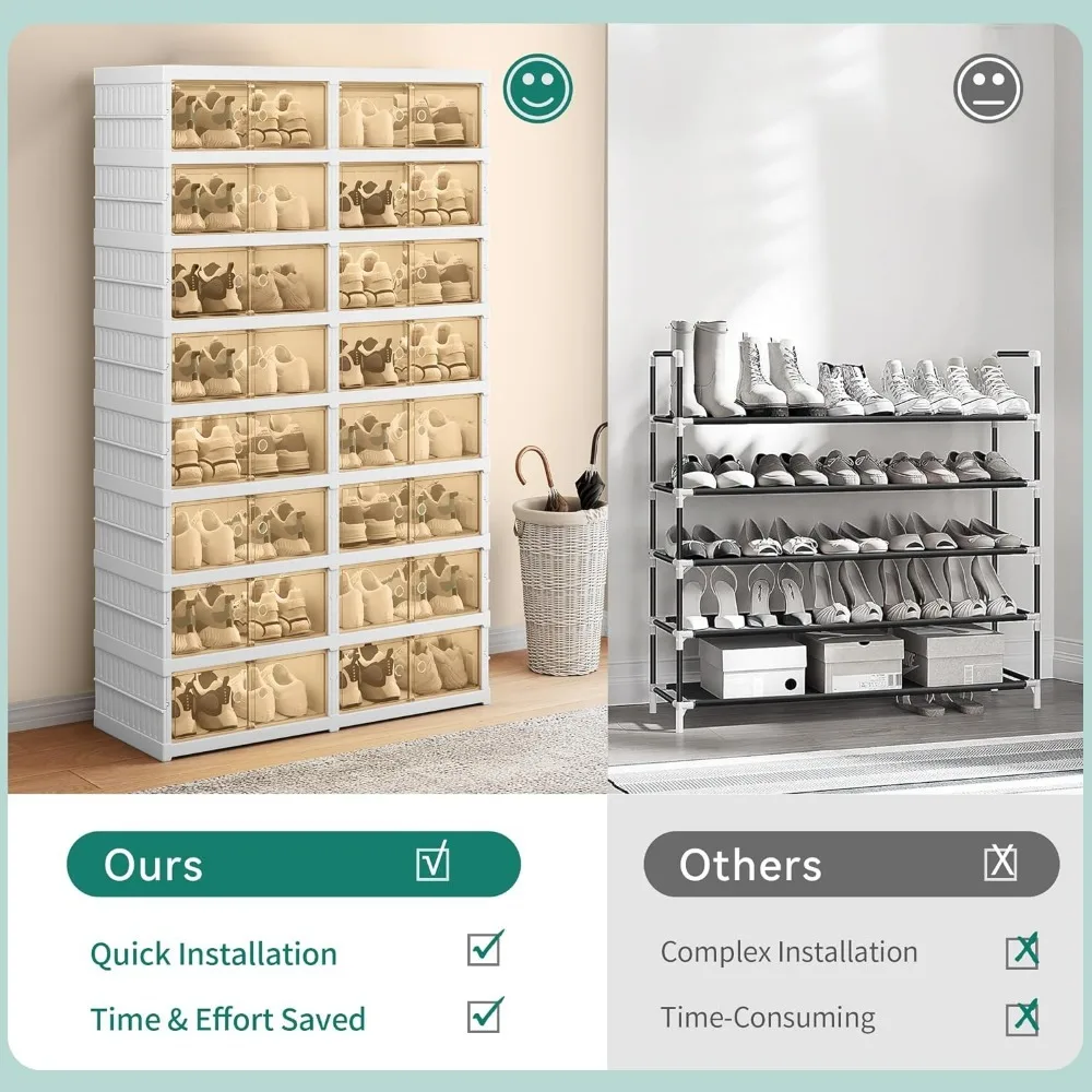 Shoe Cabinet with Magnetic Door - Image 4