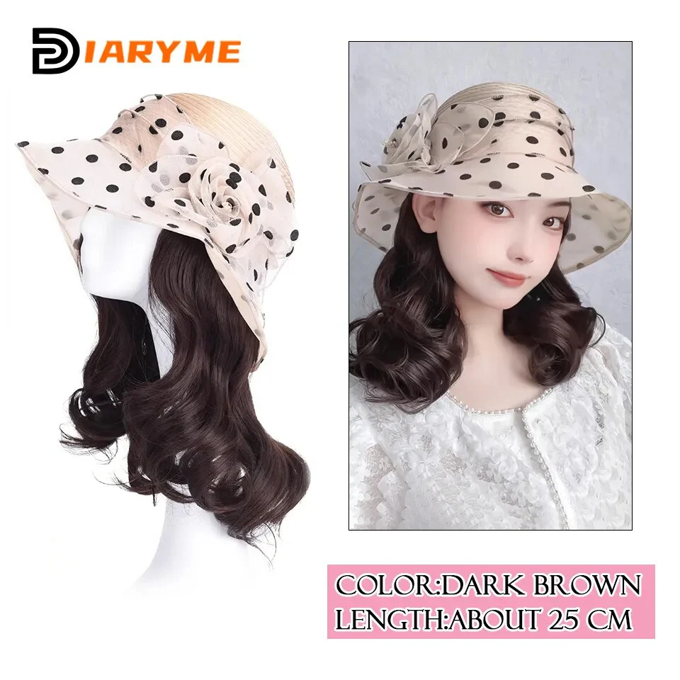 Short to Medium Hair Wig Hat - Image 11