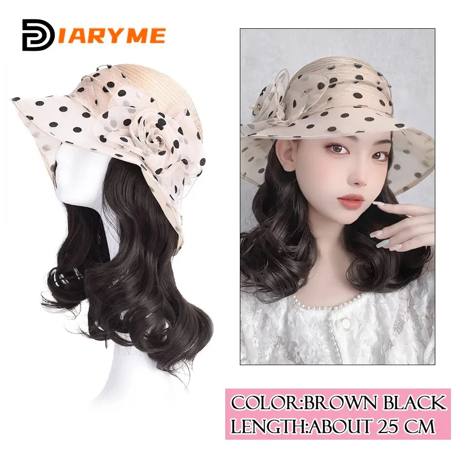 Short to Medium Hair Wig Hat - Image 12