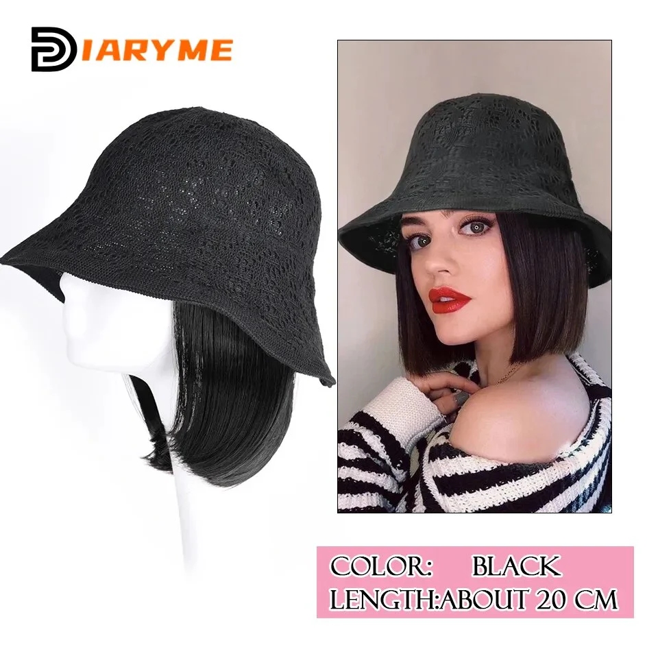 Short to Medium Hair Wig Hat - Image 13