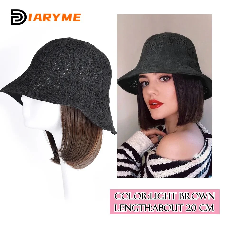 Short to Medium Hair Wig Hat - Image 14