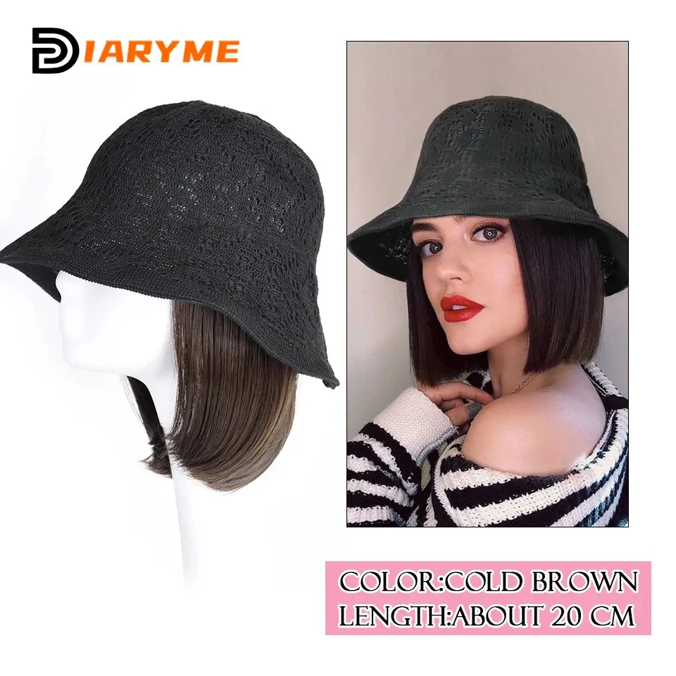 Short to Medium Hair Wig Hat - Image 16