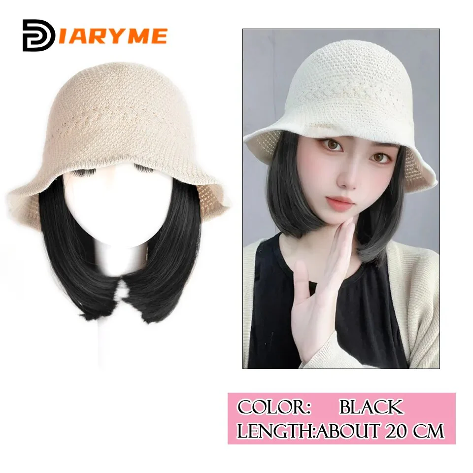 Short to Medium Hair Wig Hat - Image 17