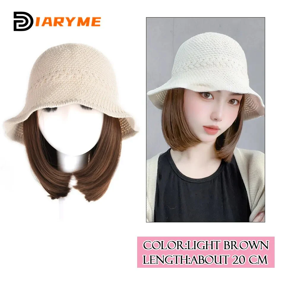 Short to Medium Hair Wig Hat - Image 18