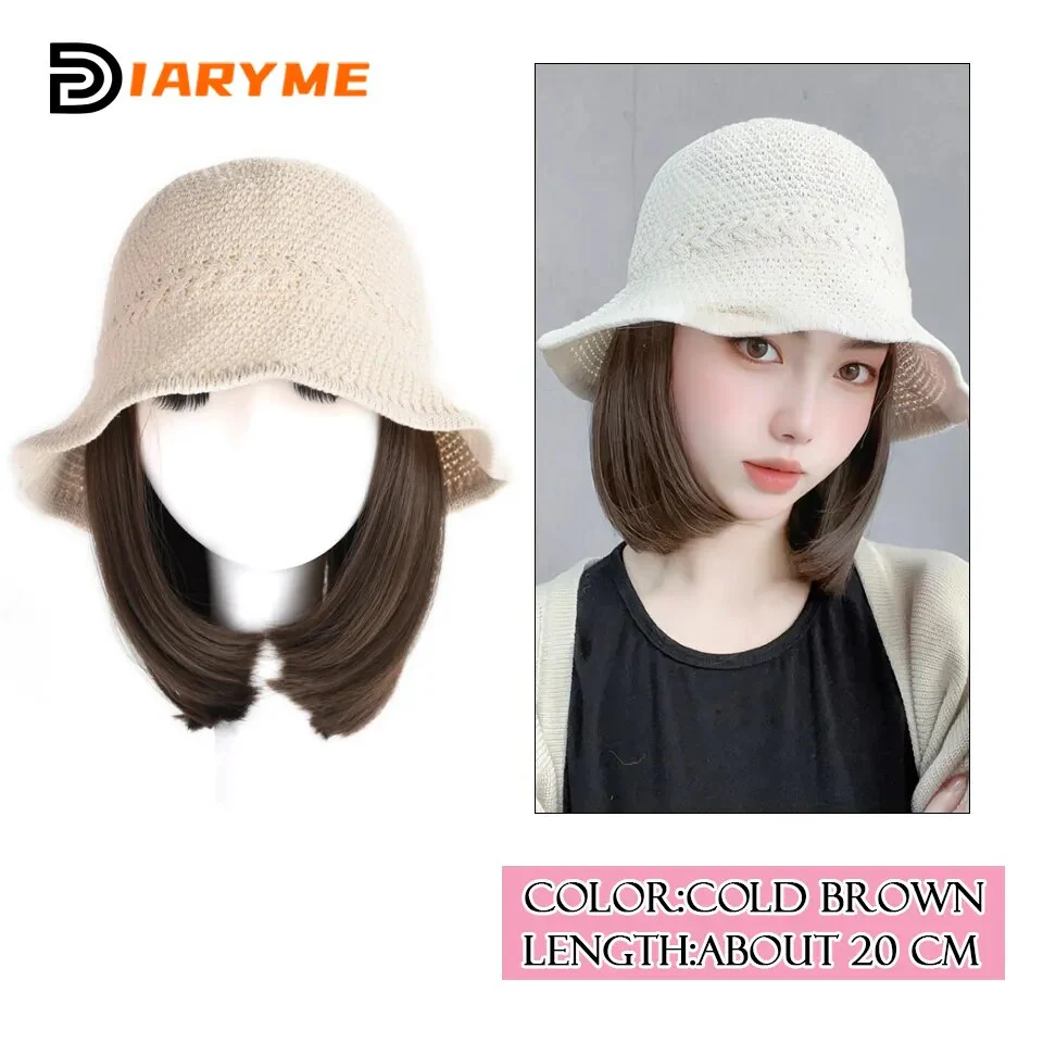 Short to Medium Hair Wig Hat - Image 20