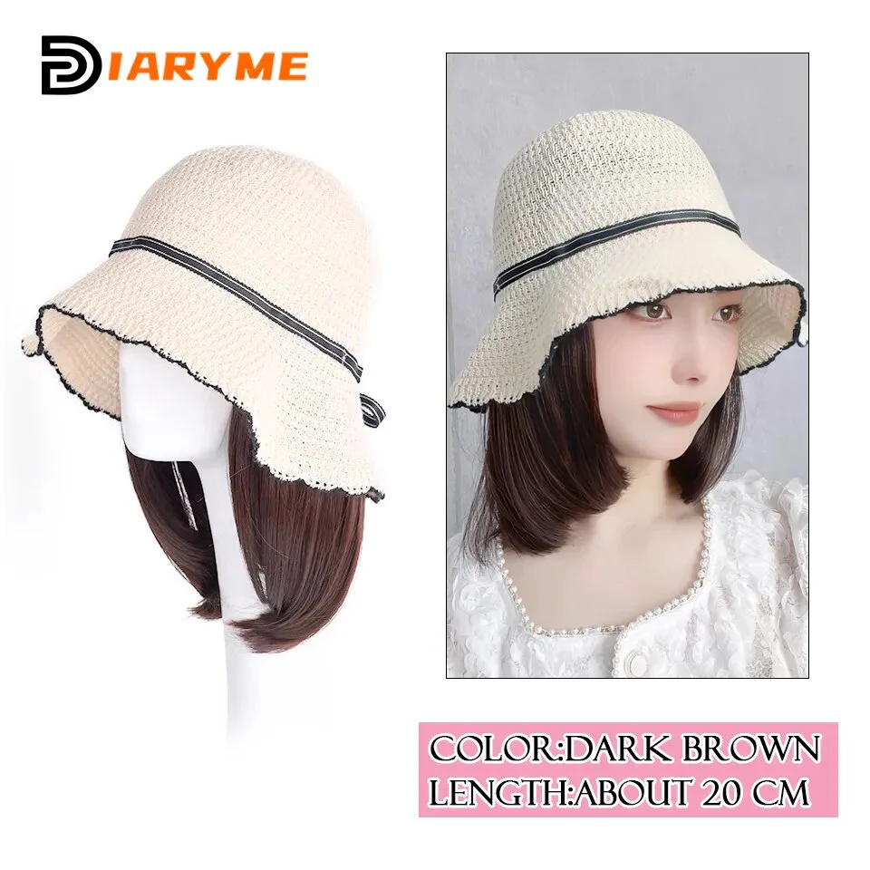 Short to Medium Hair Wig Hat - Image 9