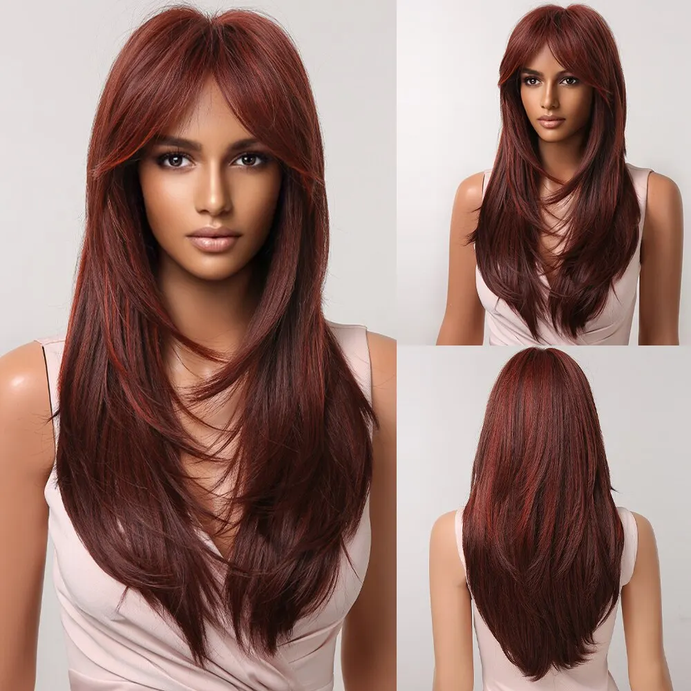 Short to Medium Layered Cut Hair Wig - Image 10