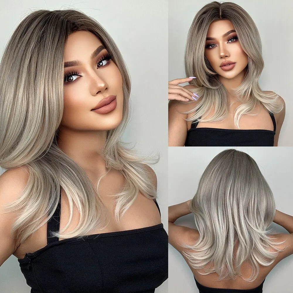 Short to Medium Layered Cut Hair Wig - Image 12