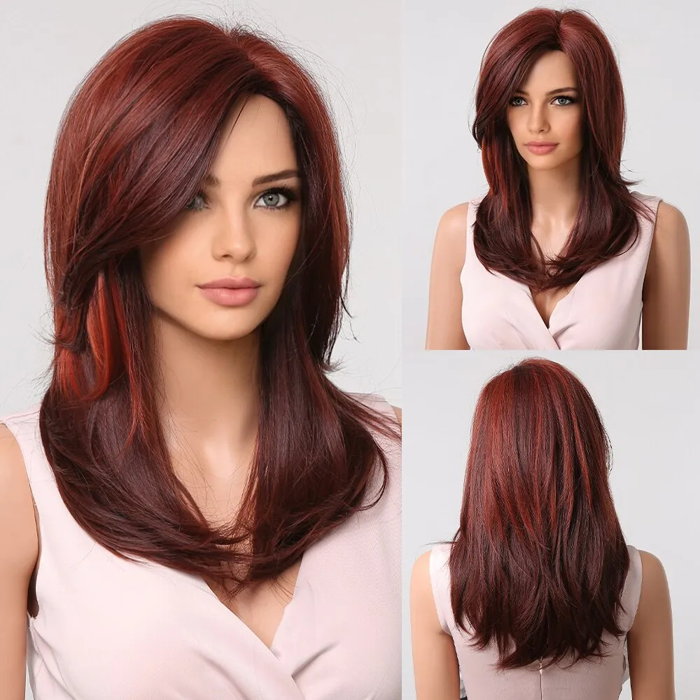 Short to Medium Layered Cut Hair Wig - Image 13