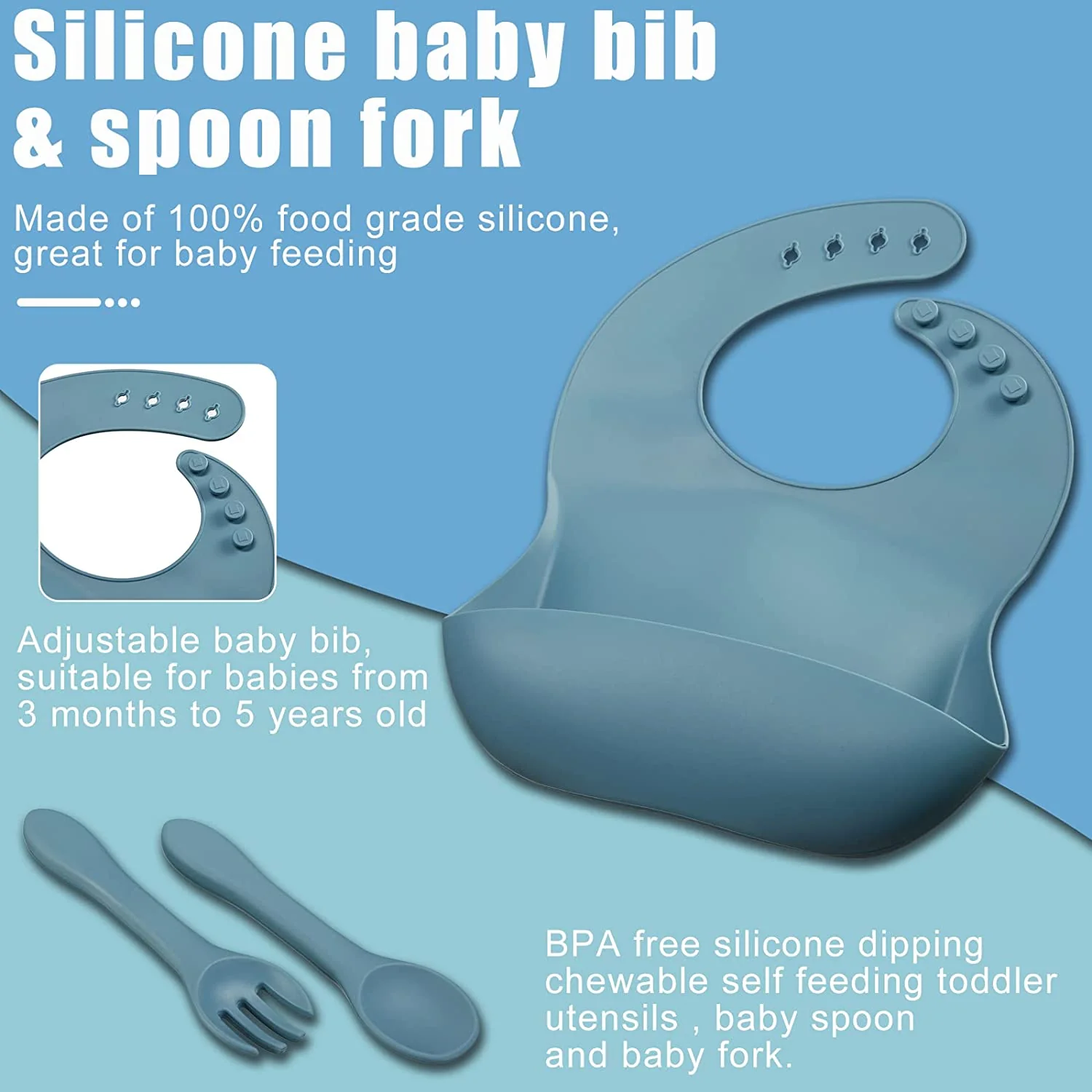 Silicone Baby Tableware Set - Image 37