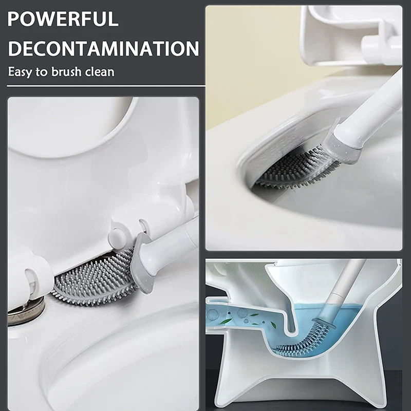 Silicone Flat Head Toilet Brush - Image 12