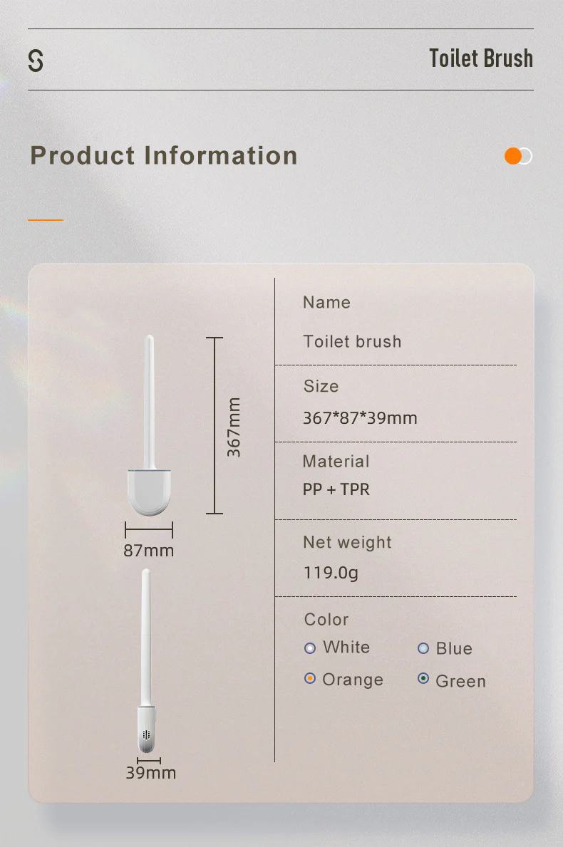 Silicone Flat Head Toilet Brush - Image 26