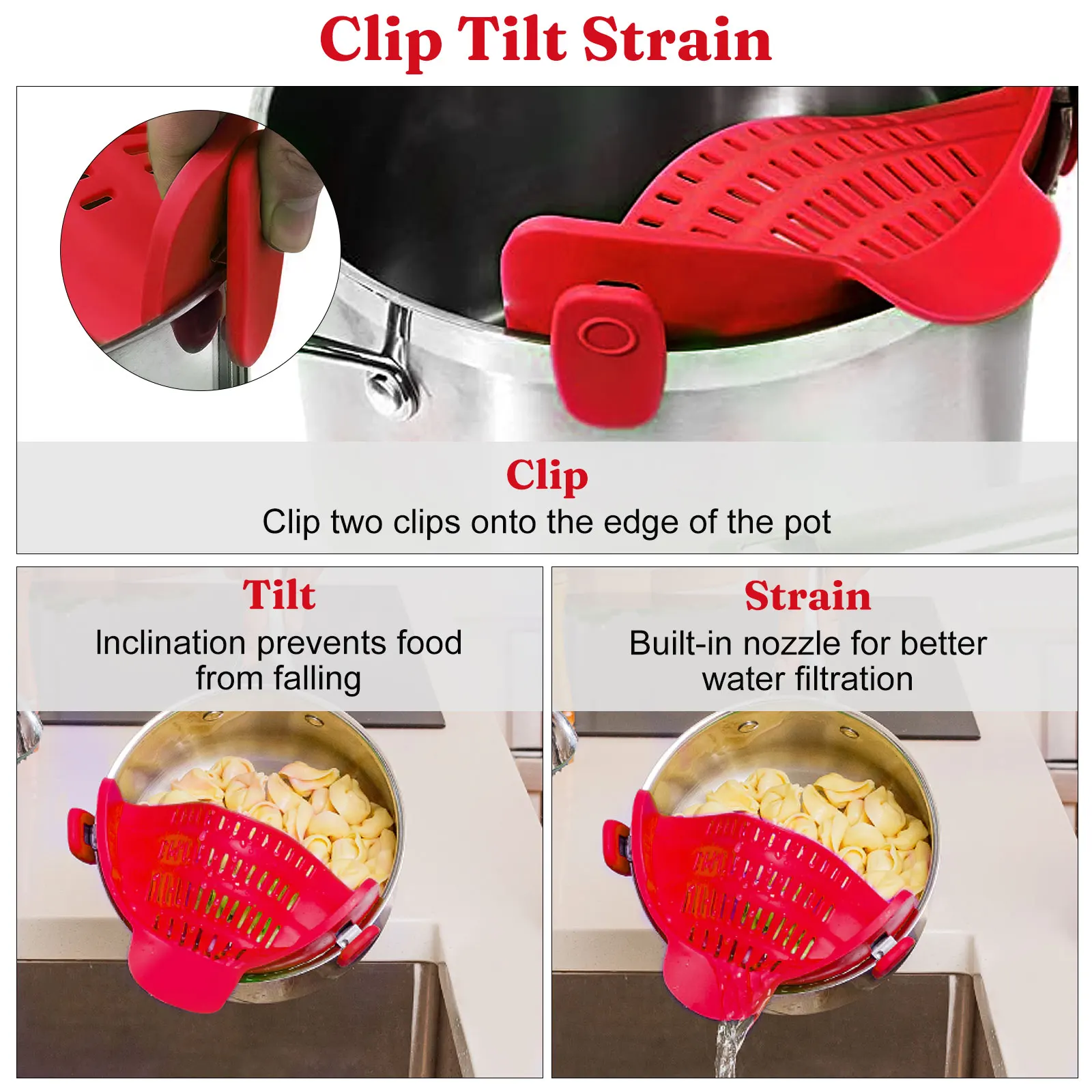 Silicone Kitchen Strainer - Image 5