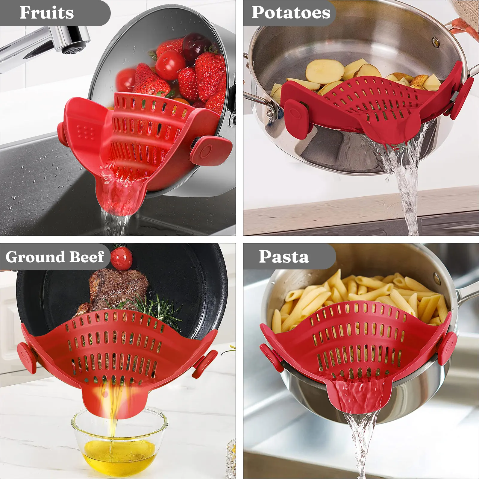 Silicone Kitchen Strainer - Image 6